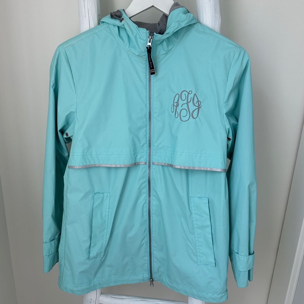 Charles River Apparel Women's Windbreaker and & Rain Jacket Aqua Size XS